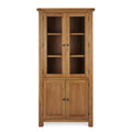 Zelah Oak Display Cabinet - Front view