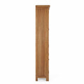 Zelah Oak Display Cabinet - Side on view