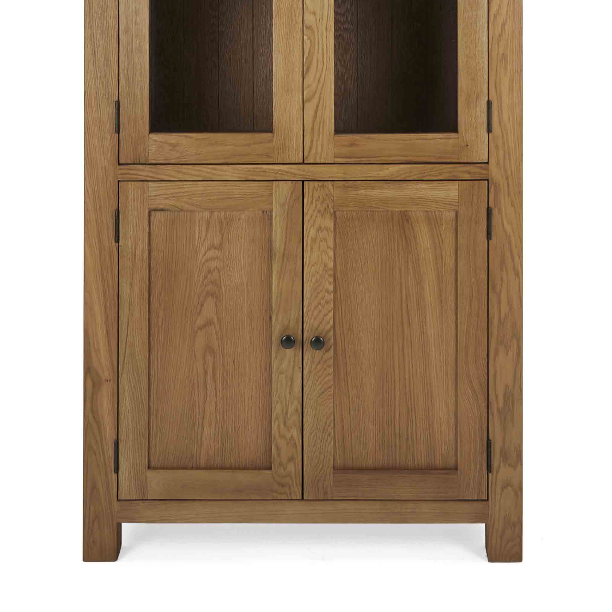 Small oak clearance display cabinet