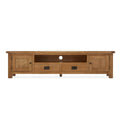 Zelah Oak 200cm TV Stand by Roseland Furniture