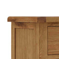 Zelah Oak 2 over 2 Drawer Chest of Drawers - Close up of top of chest