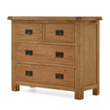 Zelah Oak 2 over 2 Drawer Chest of Drawers - Side view