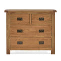 Zelah Oak 2 over 2 Drawer Chest of Drawers - Front view