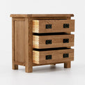 Zelah Oak 3 Drawer Chest