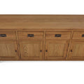 Zelah Oak Extra Large Sideboard - Close up of top of sideboard