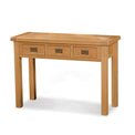 Zelah Oak Wide Dressing Table by Roseland Furniture