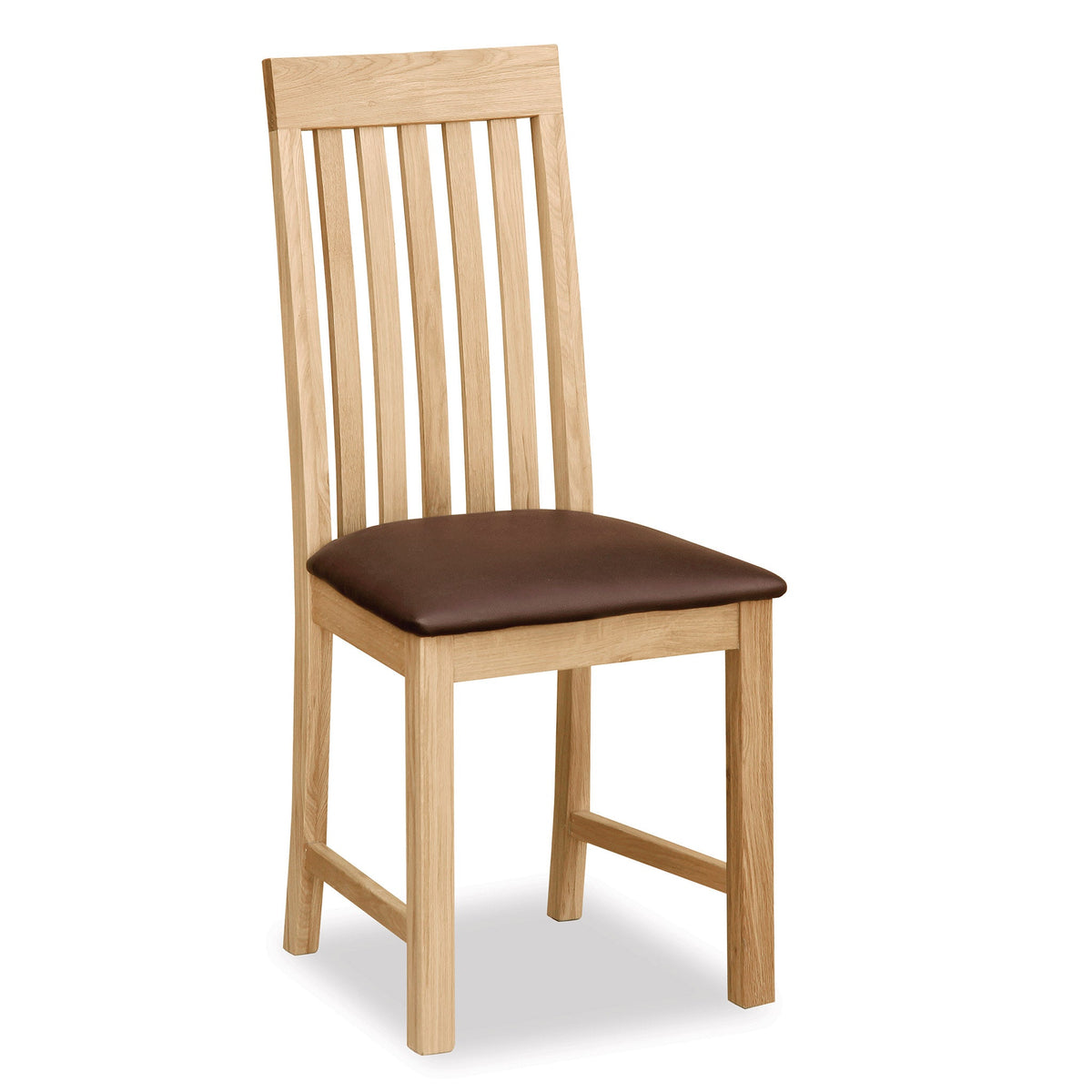Newlyn Oak Slatted Dining Chair by Roseland Furniture