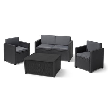 Armona Charcoal Lounge Sofa Set