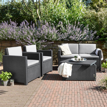 Armona Charcoal Lounge Sofa Set