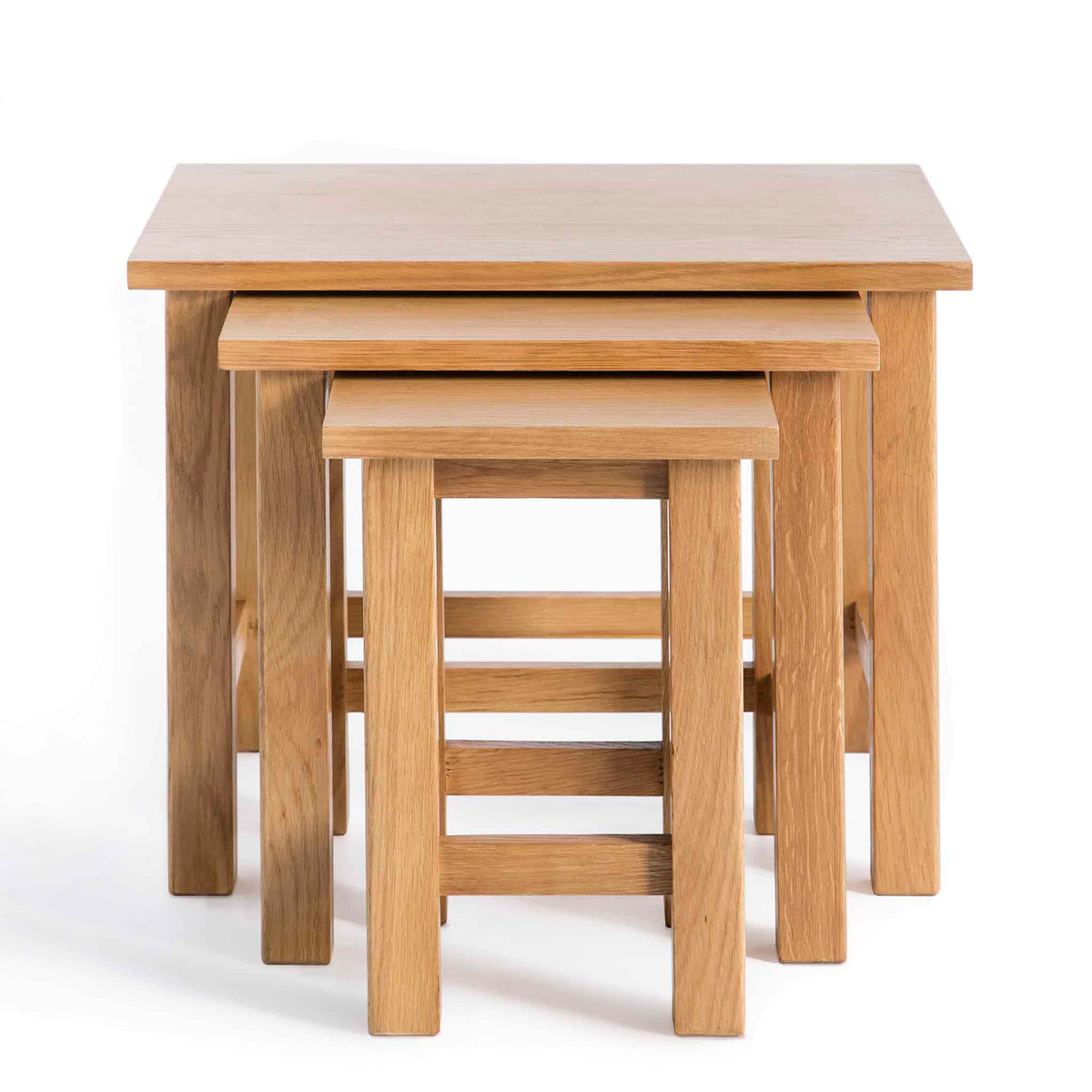 Surrey Oak Nest of Tables by Roseland Furniture