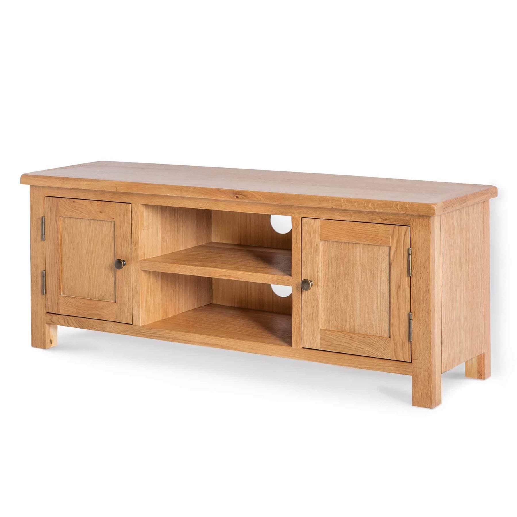 Surrey Oak TV Stand 120cm - Side view
