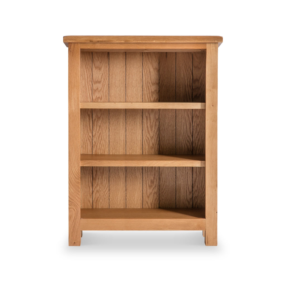 Surrey Oak Small Bookcase Solid Wood | Rustic Waxed Oak | Roseland