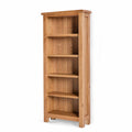 Surrey Oak Slim Bookcase - Side view