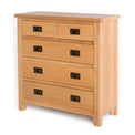 Surrey Oak 2 Over 3 Chest of Drawers - Side view