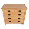 Surrey Oak 2 Over 3 Chest of Drawers - View of top of drawers