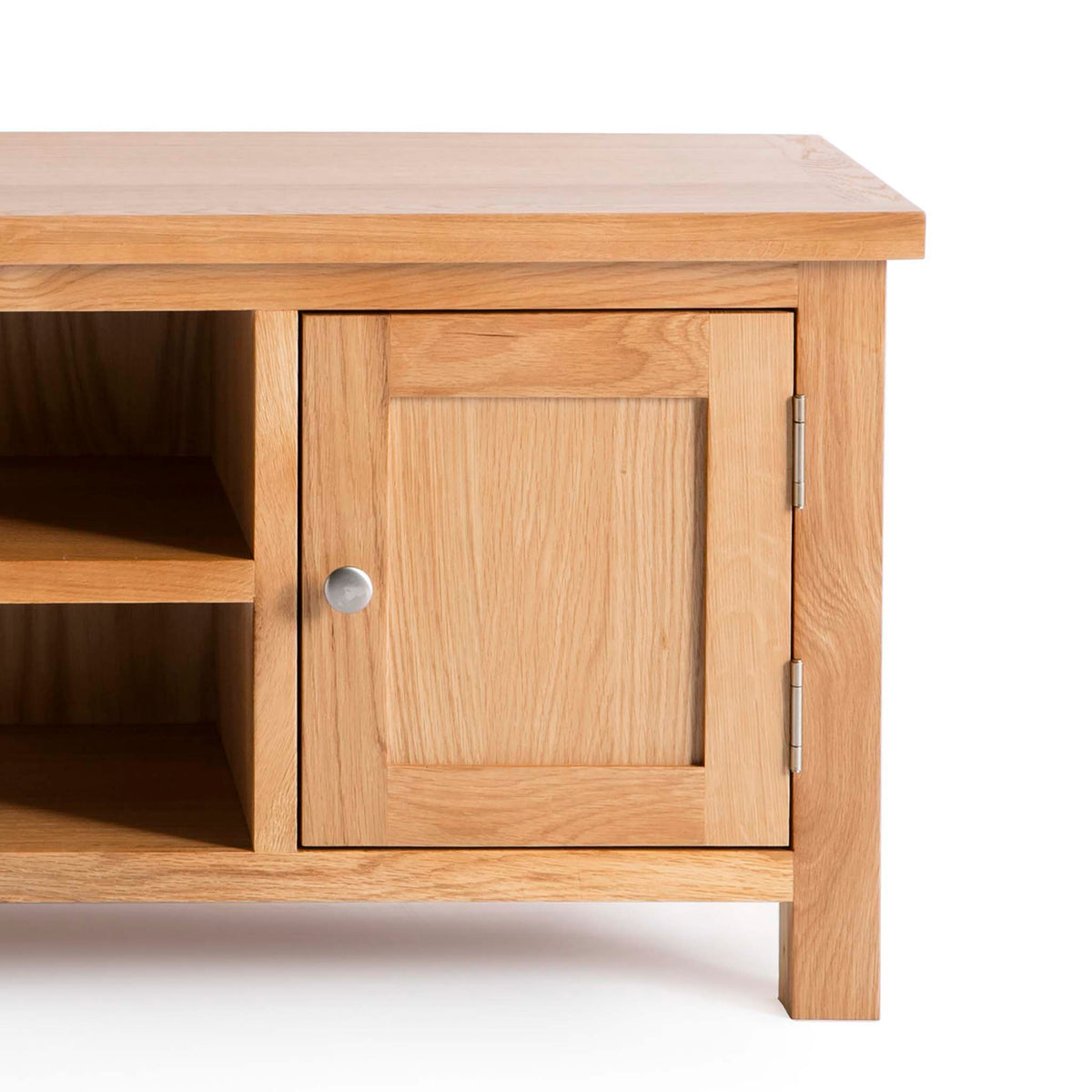 London Oak 120cm TV Stand - Close up of cupboard