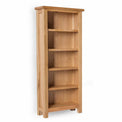 London Oak Slim Bookcase - Side view