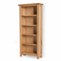 London Oak Slim Bookcase - Side view