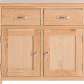 London Oak Large Sideboard  - Close up of cupboard doors