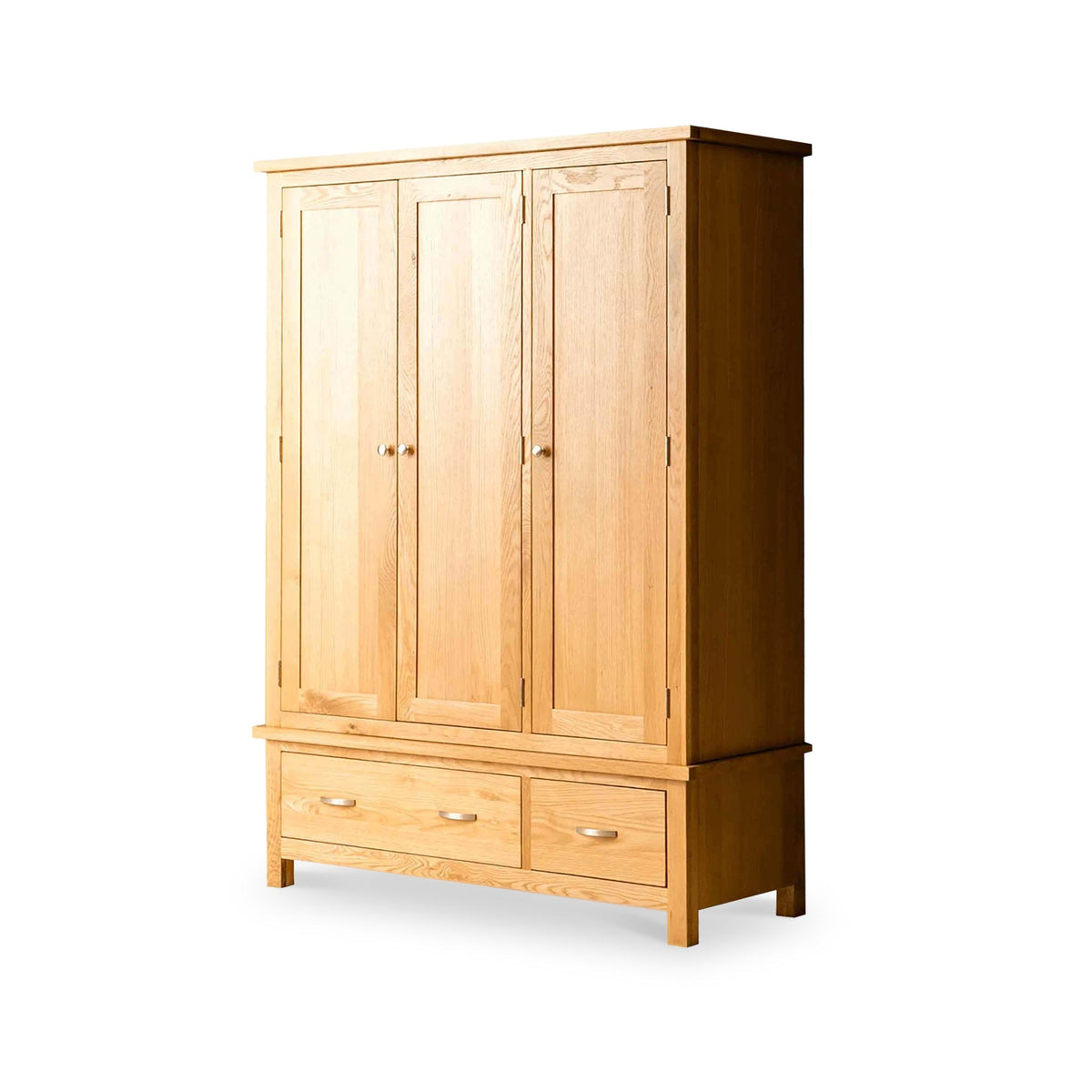 London Oak Triple Wardrobe & Drawers