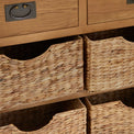 Zelah Oak Small Sideboard with Baskets
