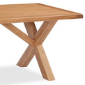 Zelah Oak Cross Leg Dining Table