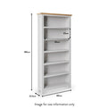 Farrow Grey Large Bookcase dimensions