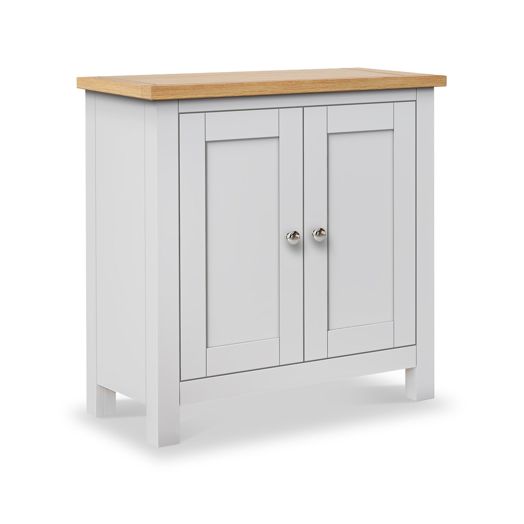 Farrow Grey Cupboard from Roseland Furniture - at an angle