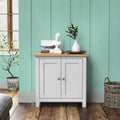 Farrow Grey Cupboard from Roseland Furniture - lifestyle shot