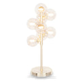 Vecchio Lustre Glass Orb and Gold Metal Table Lamp
