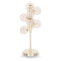 Vecchio Lustre Glass Orb and Gold Metal Table Lamp from Roseland