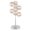 Vecchio Smoked Glass Orb and Chrome Desk Lamp