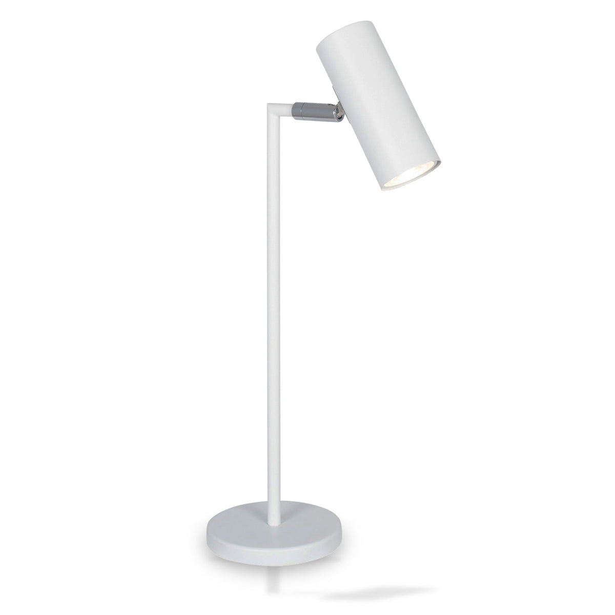 Arris White Adjustable Task Desk  Lamp
