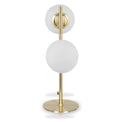 Asterope White Orb and Gold Metal Table Lamp