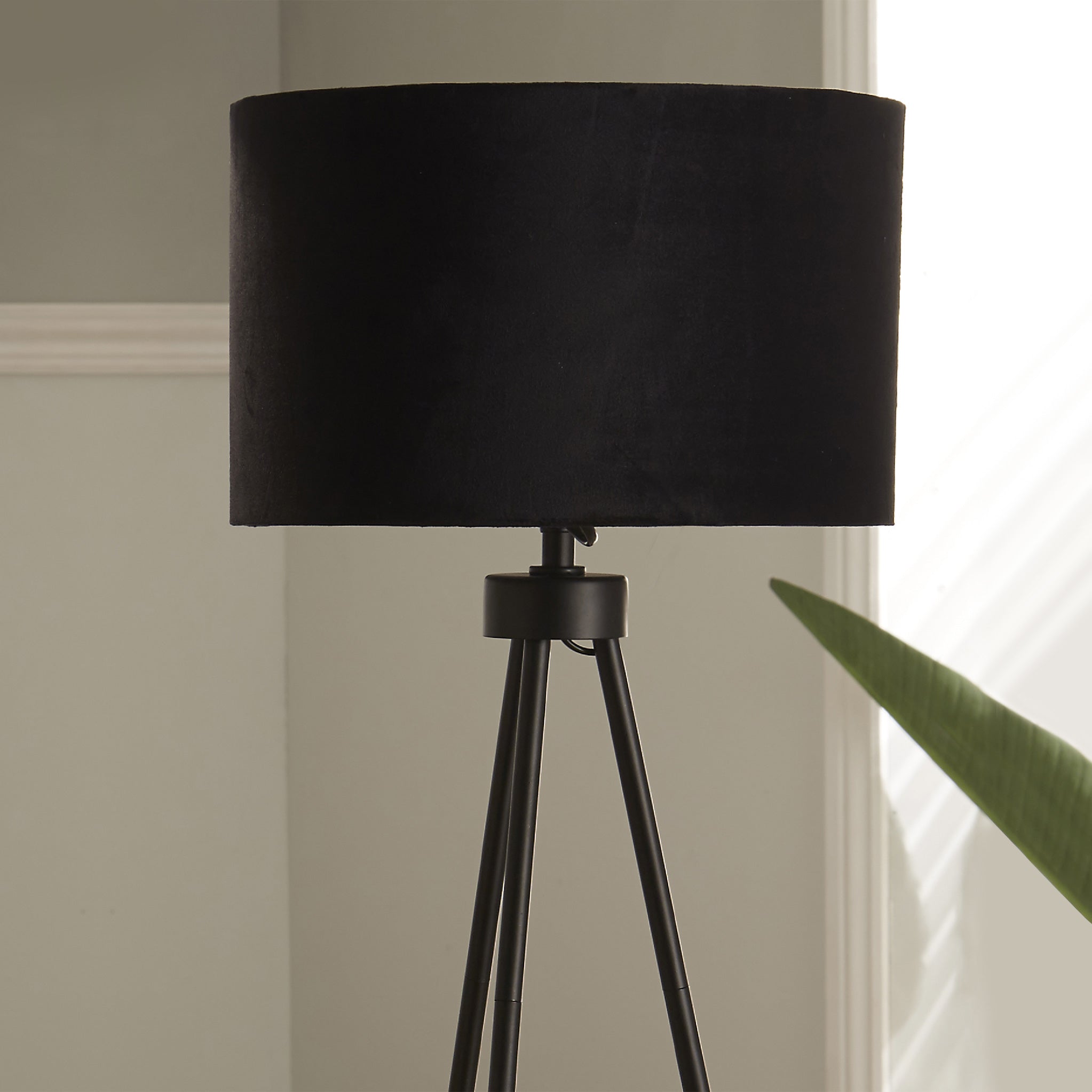 Delavan metal sales tripod floor lamp