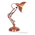 Alonzo Brushed Copper Metal Task Desk Lamp
