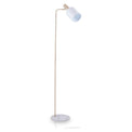 Biba Marble Footed White and Gold Retro Floor Lamp