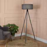 Rabanne Antique Wood Slat Tripod Floor Lamp from Roseland