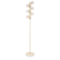 Vecchio Lustre Glass Orb and Gold Floor Lamp from Roseland