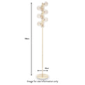 Vecchio Lustre Glass Orb and Gold Floor Lamp dimensions