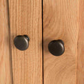 Surrey Oak Mini Sideboard - Close up of Cupboard Door Knobs