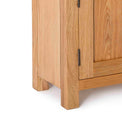 Surrey Oak Mini Sideboard - Close up of feet of sideboard