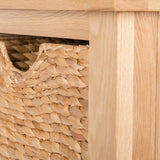 London Oak Tallboy with Baskets