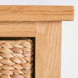 London Oak Tallboy with Baskets