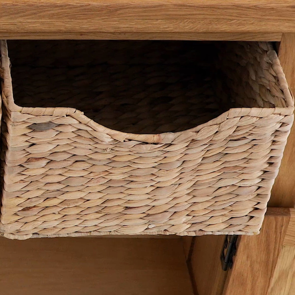 Zelah Oak Sideboard with Baskets