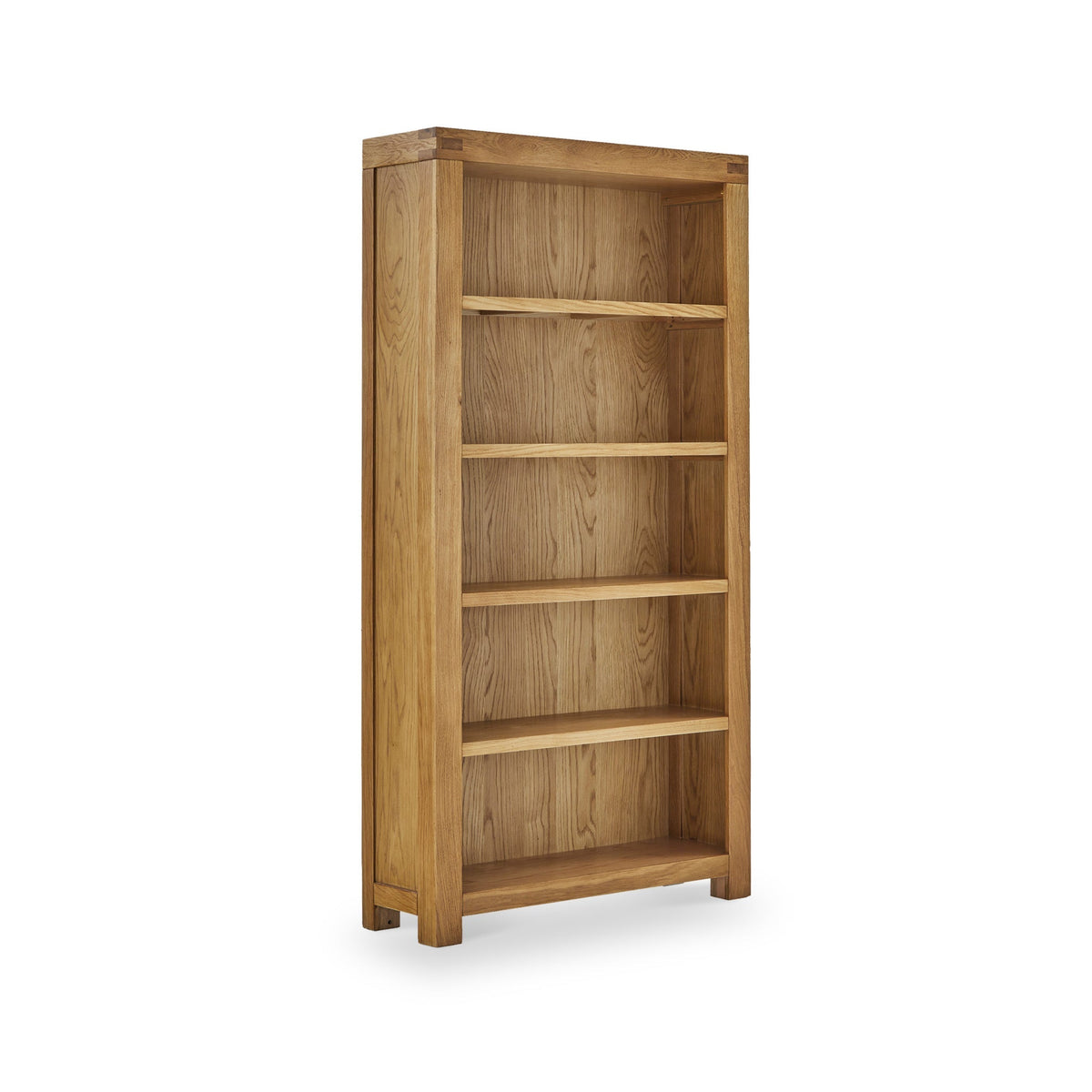 Abbey Grande Large Wide Oak Bookcase from Roseland Furniture