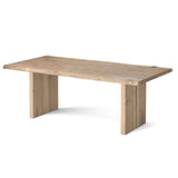 Oak Mill 210cm Dining Table - Wood Base - White Oil