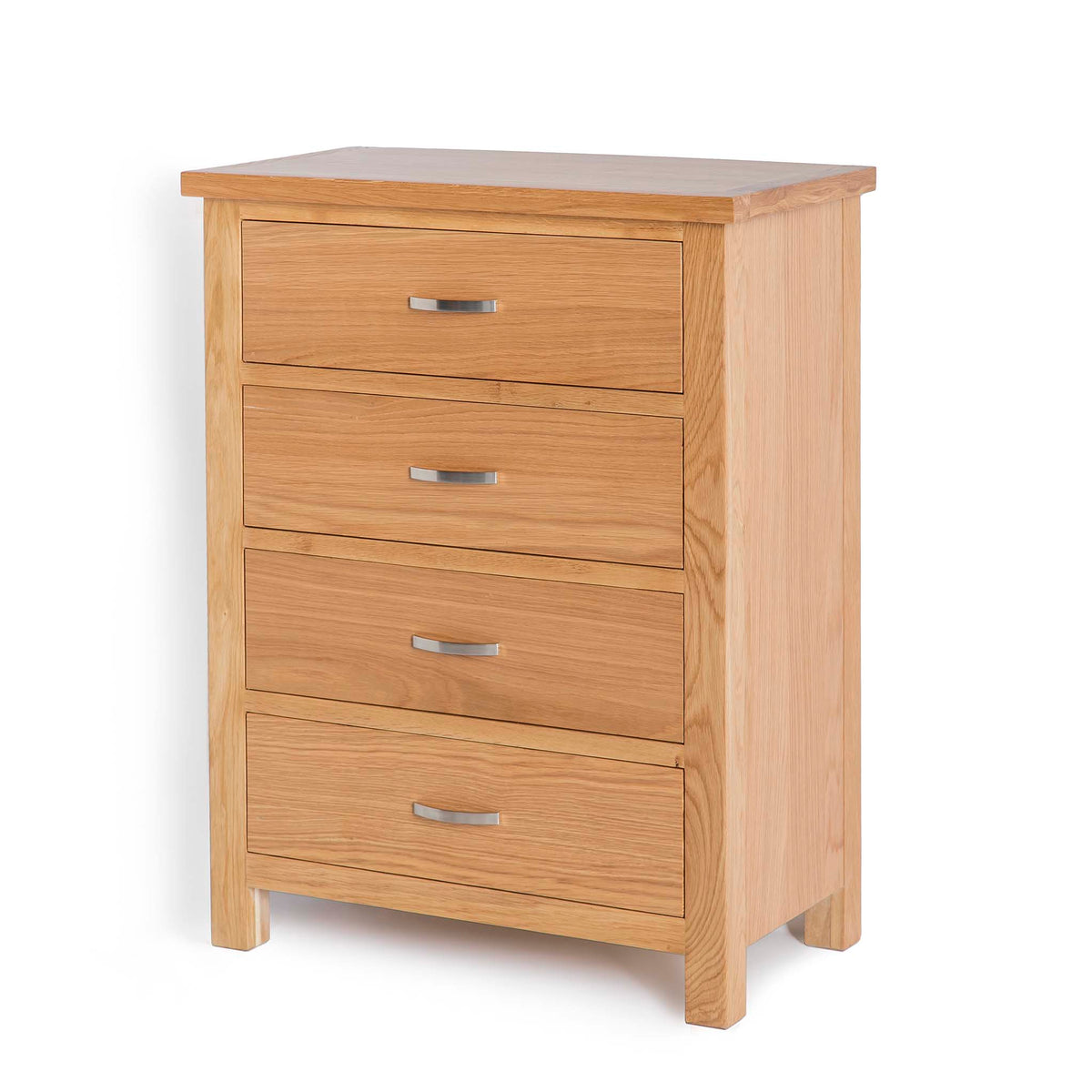 London Oak 4 Drawer Chest of Drawers - Side view