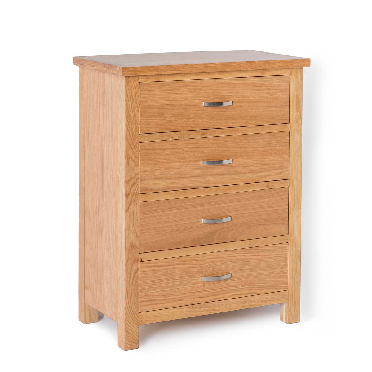 London Oak 4 Drawer Chest of Drawers - Side view