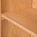 Surrey Oak Mini Bookcase - Close up of shelf edge